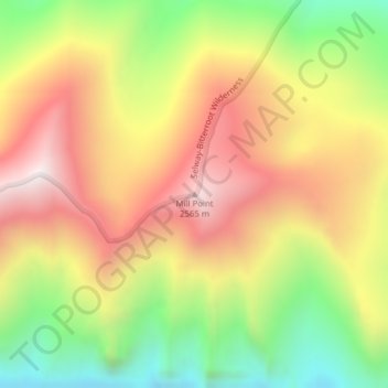 Mill Point topographic map, elevation, terrain