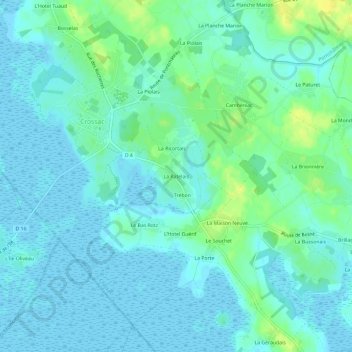 La Ratelais topographic map, elevation, terrain