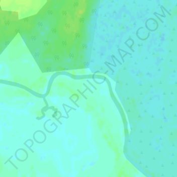 Puerto Cupalén topographic map, elevation, terrain