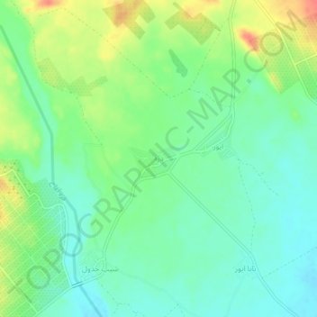 Darreh topographic map, elevation, terrain