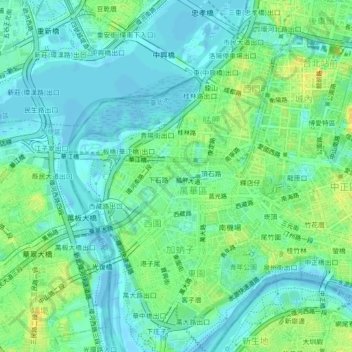 Xiakan topographic map, elevation, terrain