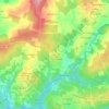 Frades topographic map, elevation, terrain