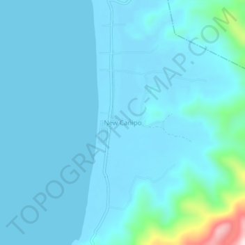 New Canipo topographic map, elevation, terrain