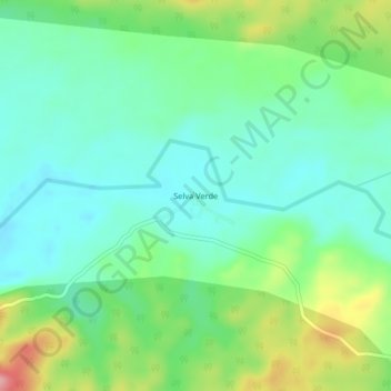 Selva Verde topographic map, elevation, terrain