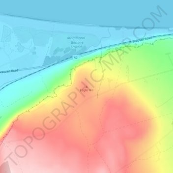 Eagle Hill topographic map, elevation, terrain