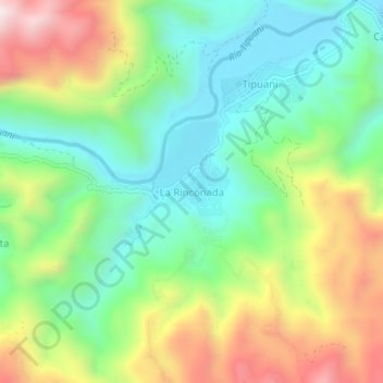La Rinconada topographic map, elevation, terrain