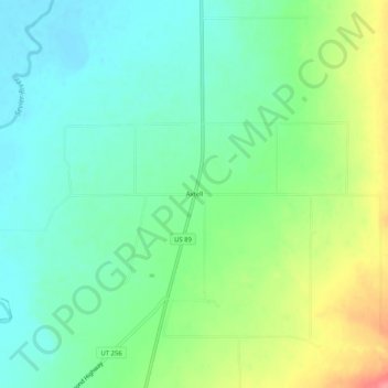 Axtell topographic map, elevation, terrain