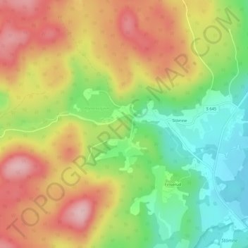 Hammarklätten topographic map, elevation, terrain