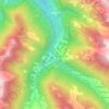Tartano topographic map, elevation, terrain