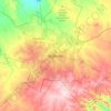 Bulawayo topographic map, elevation, terrain