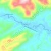 Rancho da Santa Cruz topographic map, elevation, terrain