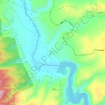Brisu topographic map, elevation, terrain