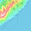 Ágios Kírykos topographic map, elevation, terrain