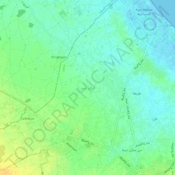 Ouled Amor topographic map, elevation, terrain