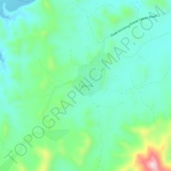 Taliktik topographic map, elevation, terrain
