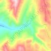 San Juan y Oros topographic map, elevation, terrain