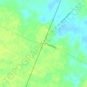 Nesmith topographic map, elevation, terrain
