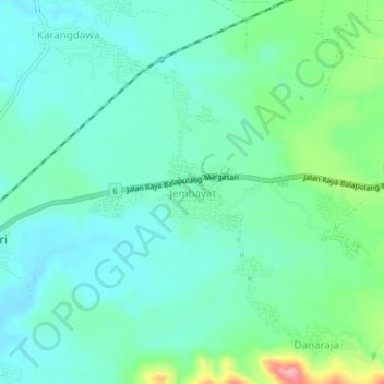 Jembayat topographic map, elevation, terrain