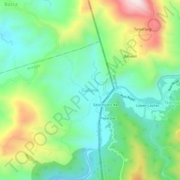 Galiano topographic map, elevation, terrain