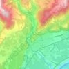 Les Ayes topographic map, elevation, terrain