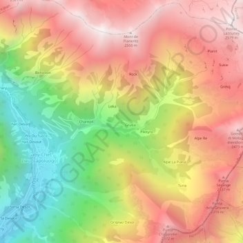 Niel topographic map, elevation, terrain