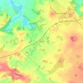 Mauku topographic map, elevation, terrain