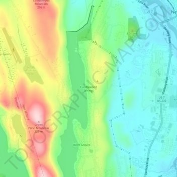 Candlewood Springs topographic map, elevation, terrain