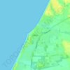 Løkken topographic map, elevation, terrain