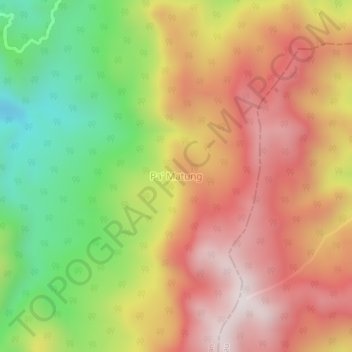 Pa' Matung topographic map, elevation, terrain