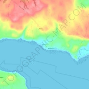 Colaco topographic map, elevation, terrain