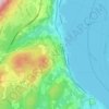 Dagnente topographic map, elevation, terrain