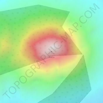 Jailolo topographic map, elevation, terrain