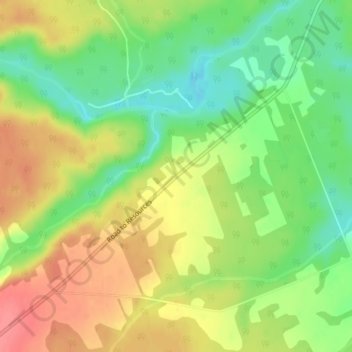 South Tetagouche topographic map, elevation, terrain