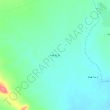 Faki Sadiq topographic map, elevation, terrain