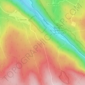 La Neuve Grange topographic map, elevation, terrain