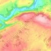 Les Cours topographic map, elevation, terrain