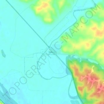 McBaine topographic map, elevation, terrain