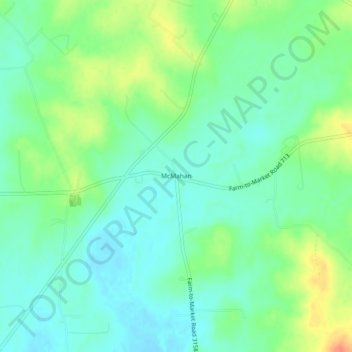 McMahan topographic map, elevation, terrain