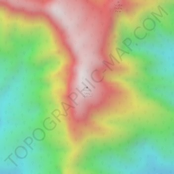 Mount Silay topographic map, elevation, terrain