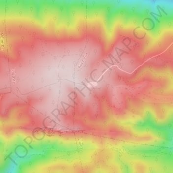 Forêt des Cèdres topographic map, elevation, terrain