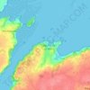 Loguivy de la Mer topographic map, elevation, terrain