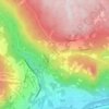 Berg topographic map, elevation, terrain