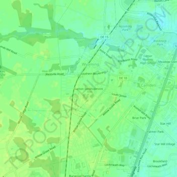 Garton Development topographic map, elevation, terrain