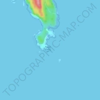 Nagas Point topographic map, elevation, terrain