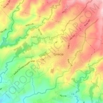 Jiménez topographic map, elevation, terrain