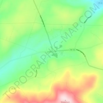 Jefferson topographic map, elevation, terrain
