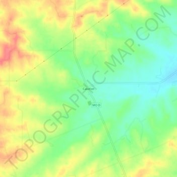 Calumet topographic map, elevation, terrain