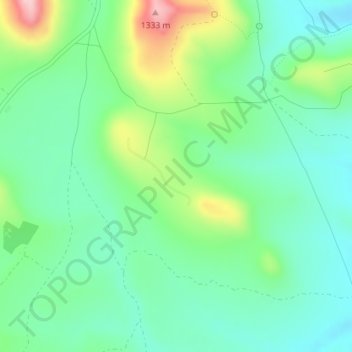 Alto del Campo topographic map, elevation, terrain