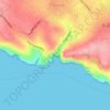Blue Grotto topographic map, elevation, terrain