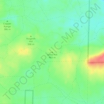 Sinke Hill topographic map, elevation, terrain